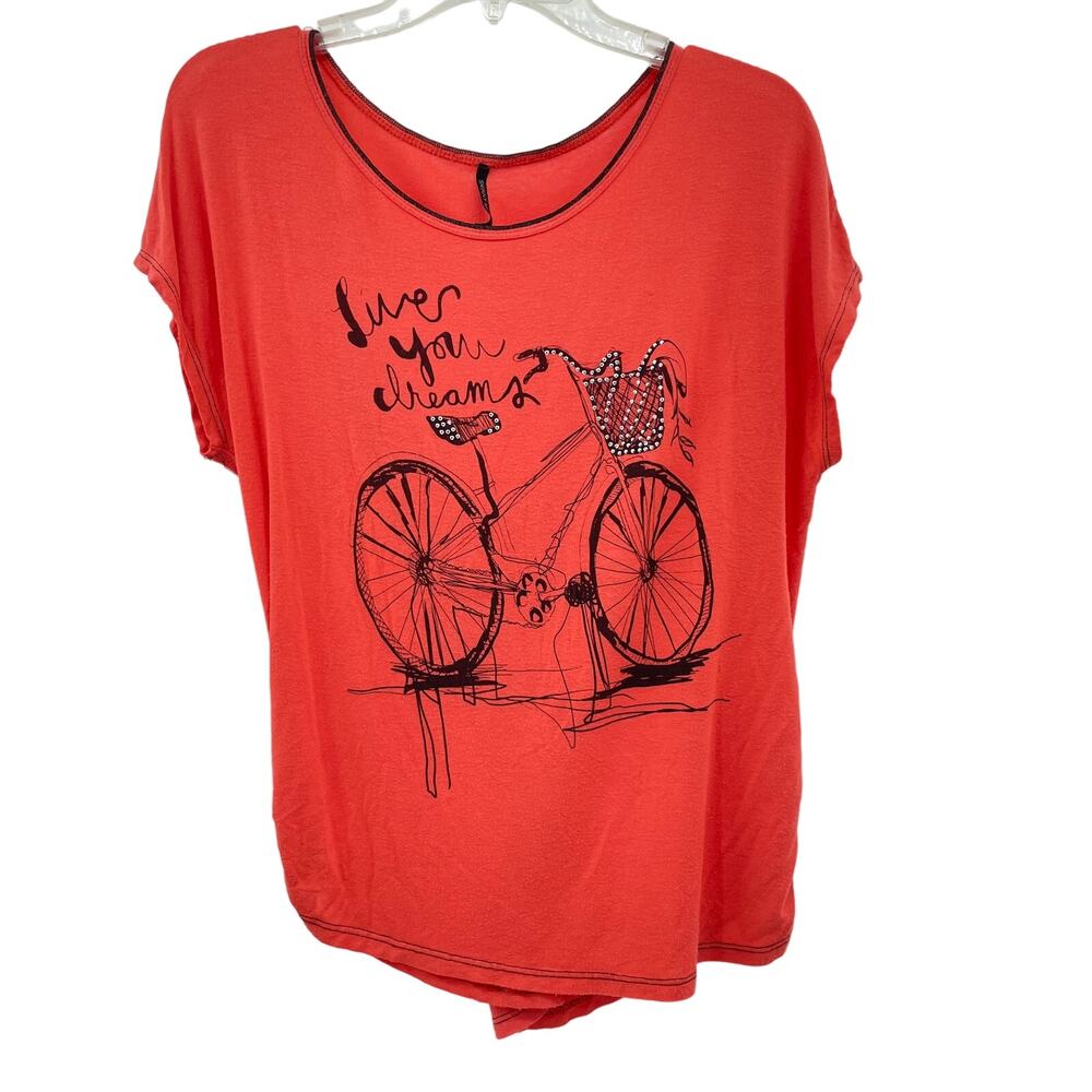 Skinny Minnie Bicycle Graphic Short Sleeve Tshirt